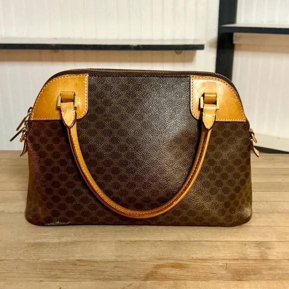 Celine Brown and Tan Handbag - Picture 4 of 15